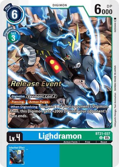 Lighdramon BT21-037 U World Convergence Release Event Cards Digimon card