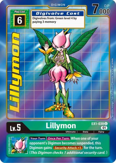 Lillymon Alternate Art EX1-039 U Classic Collection Digimon card