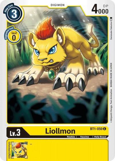 Liollmon BT1-050 C Release Special Booster 1.0 Digimon card