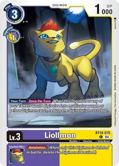 Liollmon BT18-075 C Release Special Booster 2.0 Digimon card