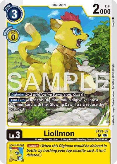 Liollmon ST23-02 C Starter Deck 23: Beatbreak Digimon card