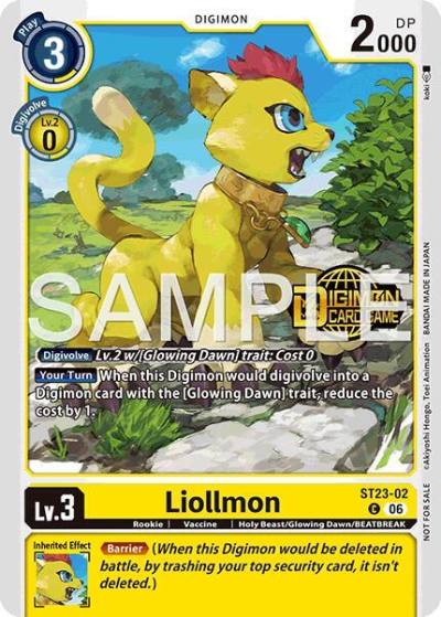 Liollmon Welcome Tamers Pack Vol2 ST23-02 C Starter Deck 23: Beatbreak Release Event Cards Digimon card