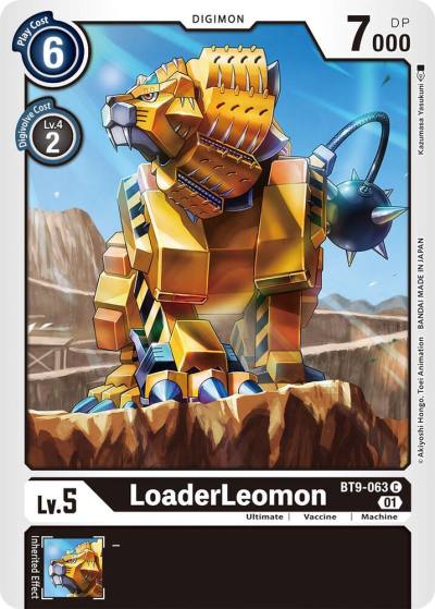 LoaderLeomon BT9-063 C X Record Digimon card