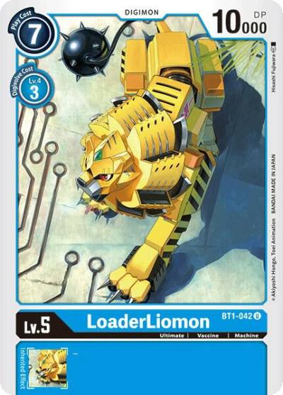LoaderLiomon BT1-042 U Release Special Booster 1.0 Digimon card