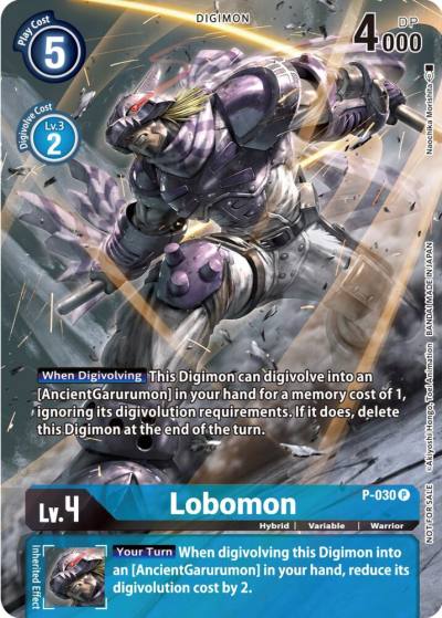 Lobomon 2nd Anniversary Frontier Card P-030 P Digimon Promotion Cards Digimon card