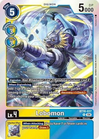 Lobomon BT18-037 R Release Special Booster 2.0 Digimon card