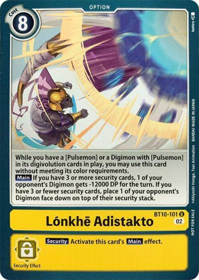 Loenkhe Adistakto BT10-101 U Revision Pack Cards Digimon card