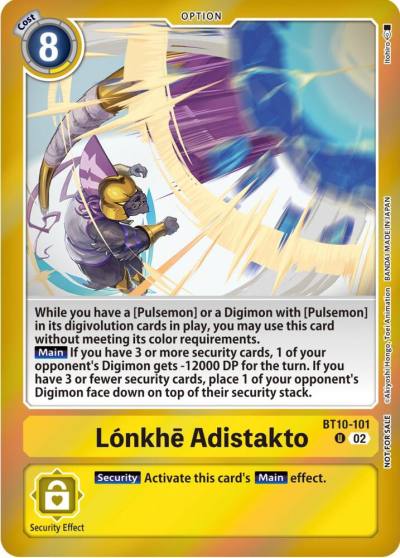 Lonkhe Adistakto Event Pack 5 BT10-101 U Xros Encounter Digimon card
