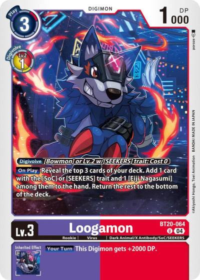 Loogamon BT20-064 U Release Special Booster 2.5 Digimon card