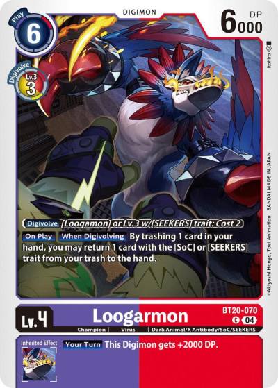 Loogarmon BT20-070 C Release Special Booster 2.5 Digimon card
