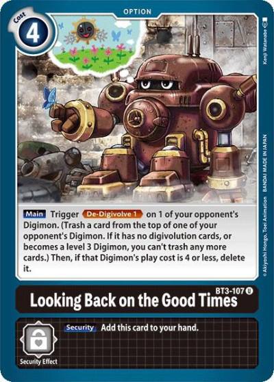 Looking Back on the Good Times BT3-107 U Release Special Booster 1.0 Digimon card