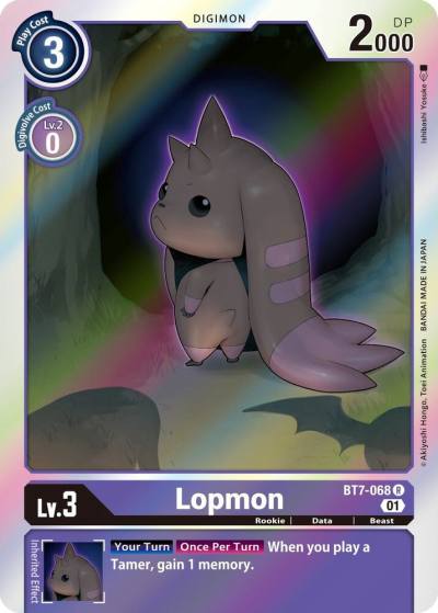 Lopmon BT7-068 R Next Adventure Digimon card