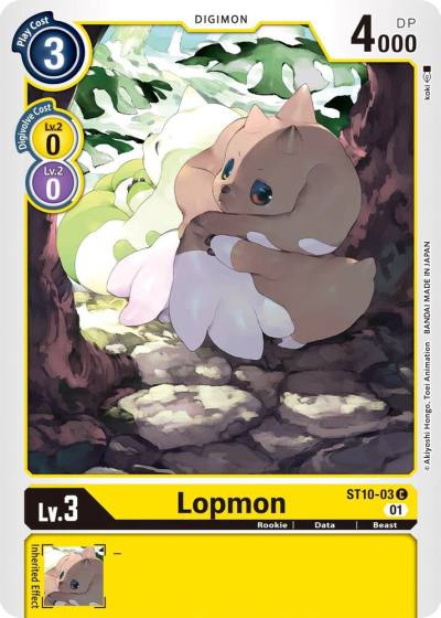 Lopmon ST10-03 Starter Deck 10: Parallel World Tactician Digimon card