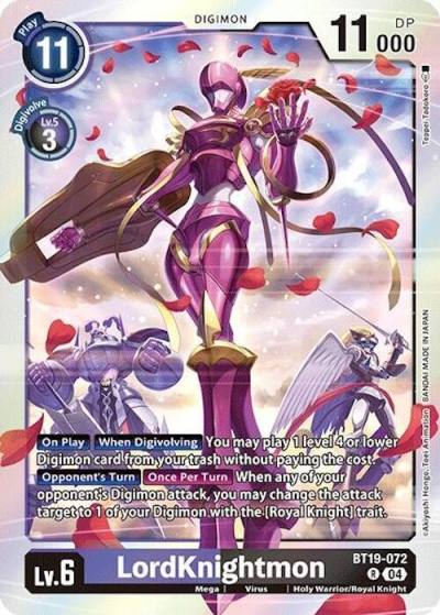 LordKnightmon BT19-072 R Release Special Booster 2.0 Digimon card