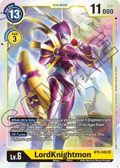LordKnightmon Event Pack 1 BT5-045 SR Battle of Omni Digimon card