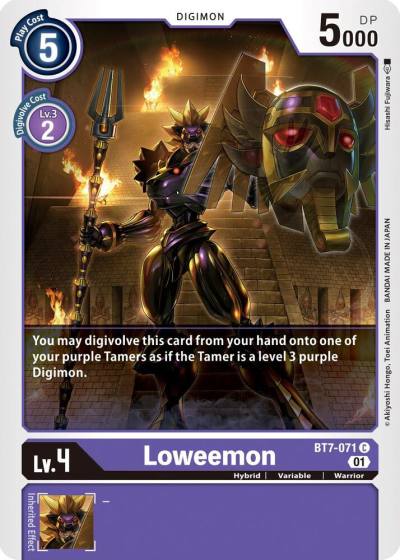 Loweemon BT7-071 C Next Adventure Digimon card