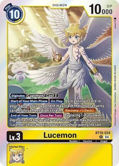 Lucemon BT18-034 R Release Special Booster 2.0 Digimon card