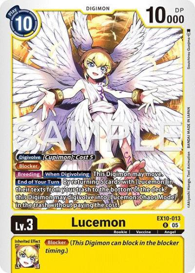 Lucemon EX10-013 R Sinister Order Digimon card