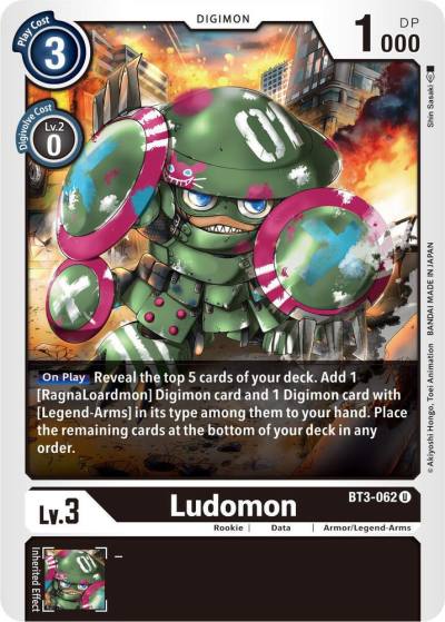 Ludomon BT3-062 U Release Special Booster 1.5 Digimon card