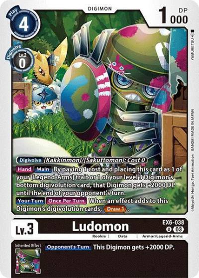 Ludomon EX6-038 U Infernal Ascension Digimon card