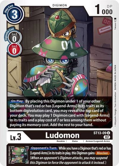 Ludomon ST13-09 U Starter Deck 13: Ragnaloardmon Digimon card