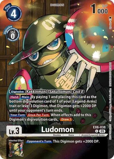 Ludomon Versus Monsters Legend Pack 2025 EX6-038 U Versus Monsters Digimon card