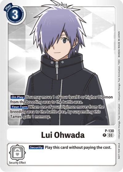 Lui Ohwada NYCC 2023 Demo Deck P-130 P Digimon Demo Deck Exclusive Cards Digimon card
