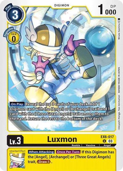 Luxmon EX6-017 U Infernal Ascension Digimon card