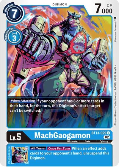 MachGaogamon BT13-029 U Versus Royal Knights Digimon card