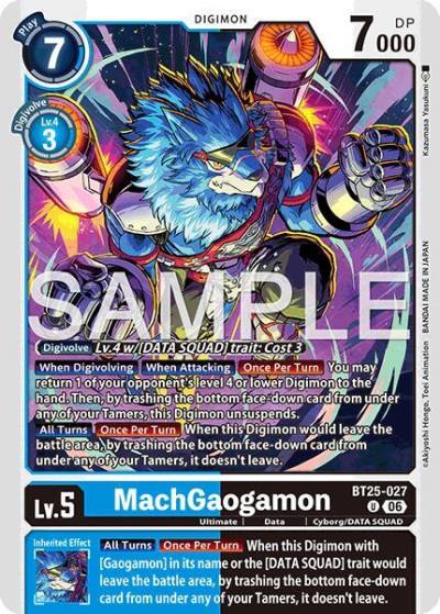 MachGaogamon BT25-027 U Dual Revolution Digimon card
