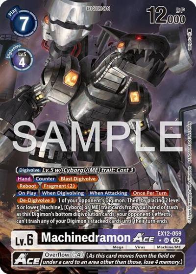 Machinedramon ACE Alternate Art EX12-059 SR Digital World Shambala Digimon card