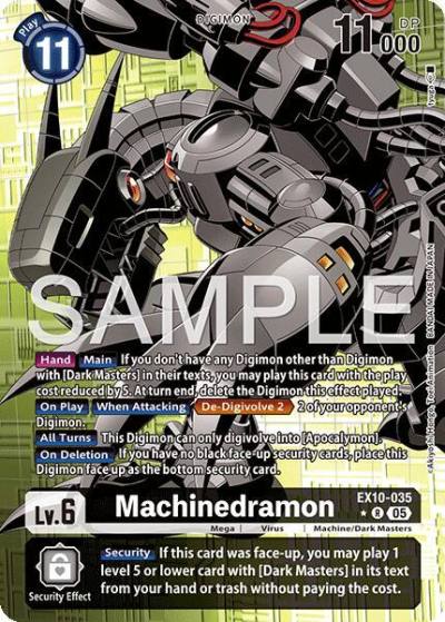 Machinedramon Alternate Art EX10-035 R Sinister Order Digimon card