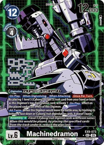 Machinedramon Alternate Art EX9-073 SEC Versus Monsters Digimon card