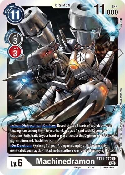 Machinedramon BT11-072 R Dimensional Phase Digimon card