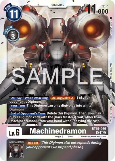 Machinedramon BT15-066 R Exceed Apocalypse Digimon card