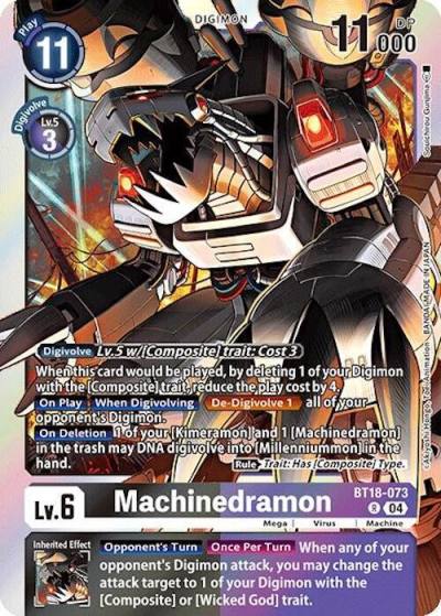 Machinedramon BT18-073 R Release Special Booster 2.0 Digimon card