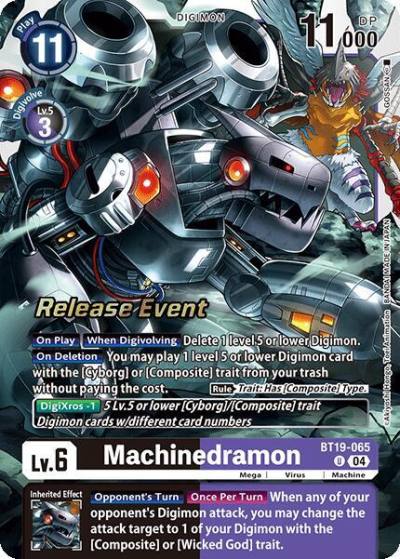 Machinedramon BT19-065 U Release Special Booster 2.0 Celebration Event Cards Digimon card