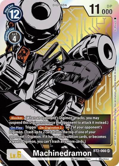 Machinedramon Dash Pack Ver 10 BT2-066 SR Release Special Booster 1.0 Digimon card