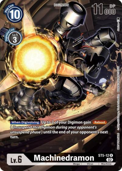 Machinedramon Digimon Illustration Competition Pack 2022 ST5-12 R Dimensional Phase Digimon card
