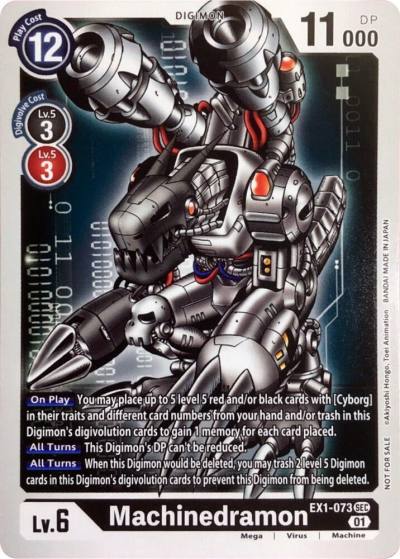 Machinedramon EX1-073 SEC Revision Pack Cards Digimon card