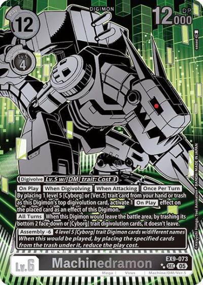 Machinedramon Rare Pull EX9-073 SEC Versus Monsters Digimon card