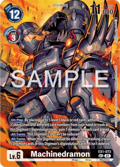 Machinedramon Release Special Booster Ver20 Celebration Event EX1-073 SEC Release Special Booster 2.0 Celebration Event Cards Digimon card