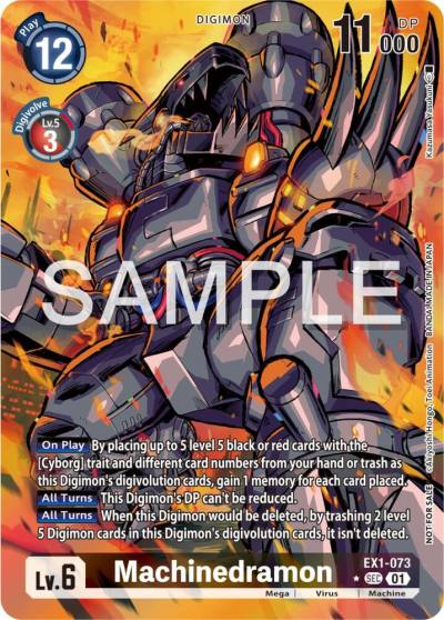 Machinedramon Release Special Booster Ver20 Celebration Event Winner EX1-073 SEC Release Special Booster 2.0 Celebration Event Cards Digimon card