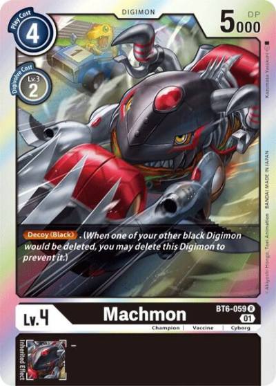 Machmon BT6-059 R Double Diamond Digimon card