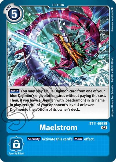 Maelstrom BT11-098 C Dimensional Phase Digimon card