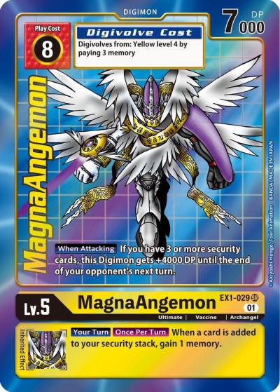 MagnaAngemon Alternate Art EX1-029 SR Classic Collection Digimon card