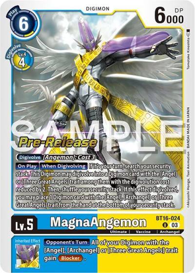 MagnaAngemon BT16-024 U Beginning Observer Pre-Release Cards Digimon card