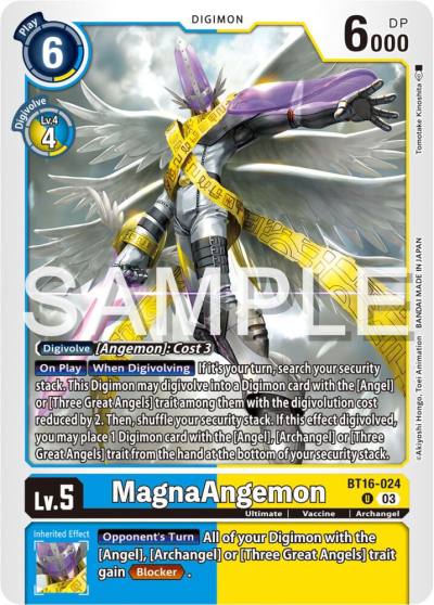 MagnaAngemon BT16-024 U Beginning Observer Digimon card
