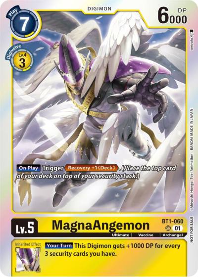 MagnaAngemon Blast Ace Double Pack Set BT1-060 SR Release Special Booster 1.0 Digimon card