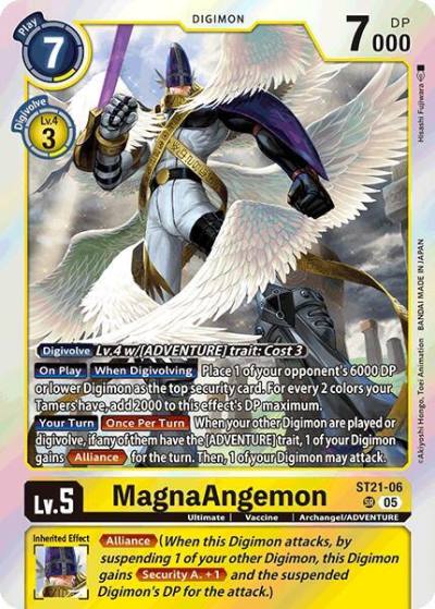 MagnaAngemon ST21-06 SR Starter Deck 21: Hero of Hope Digimon card